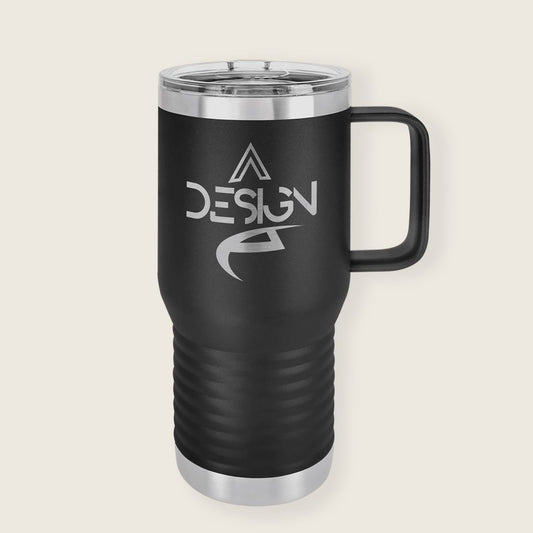 20oz Stainless Steel Travel Mug w/ Slider Lid