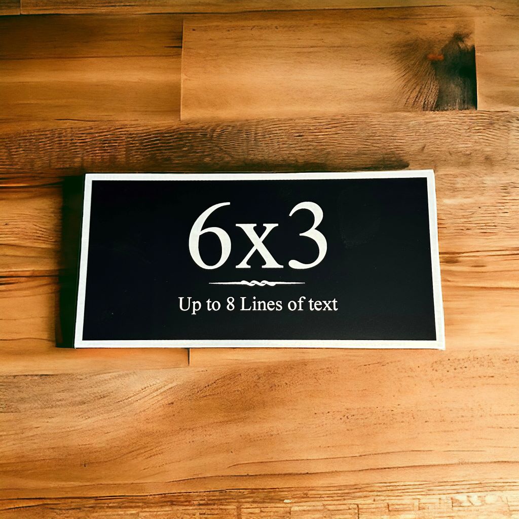 6x3 black and silver on hardwood