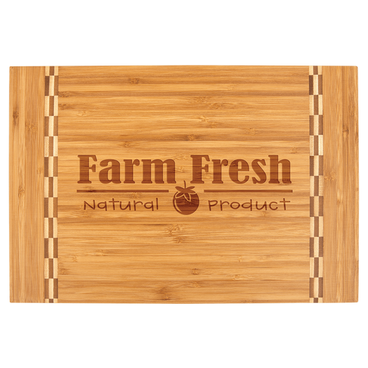 engraved cutting board display