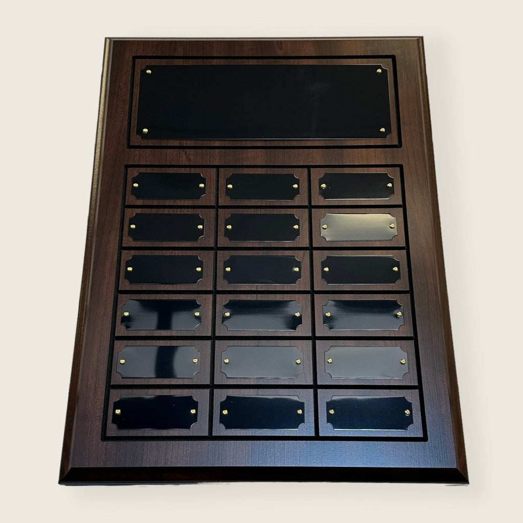 perpetual plaque display