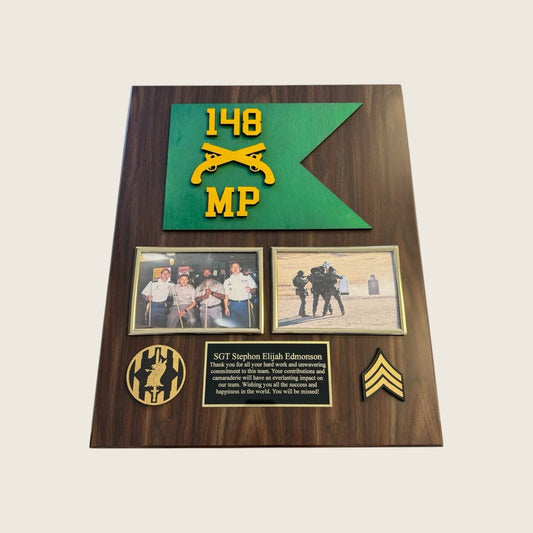 Double Photo Guidon Plaque