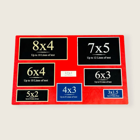 different plate sizes available