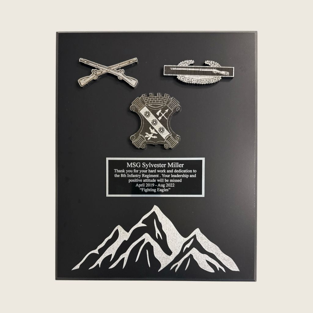 Portrait Engraved Mountain Plaque- 10.5" x 13"