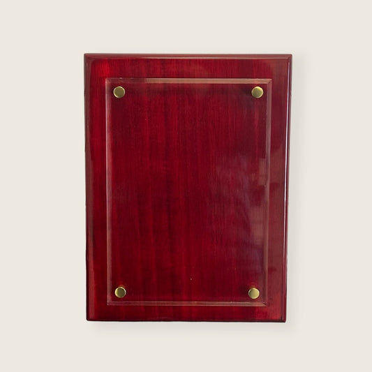 rosewood floating acrylic plaque blank