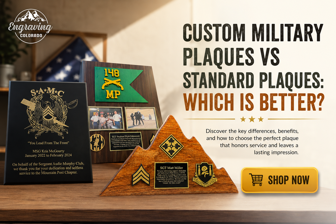 Custom Military Plaques vs Standard Plaques: Which Is Better?