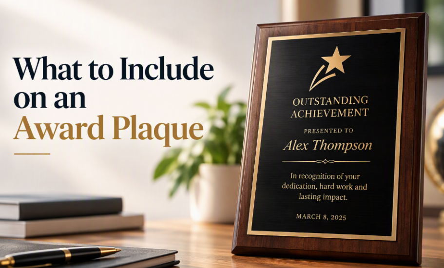 What Information Should You Include on a Personalized Award Plaque?