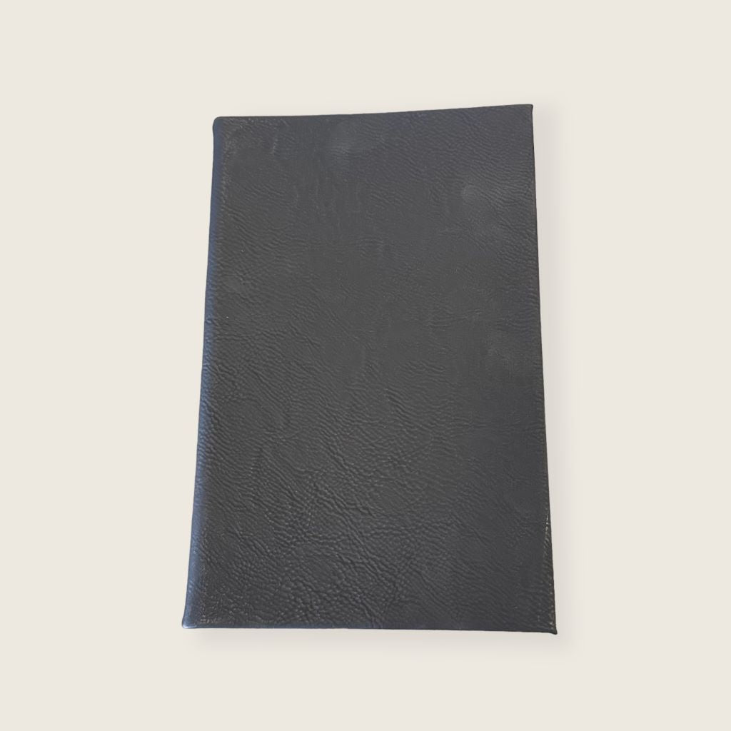 black leatherette journal blank