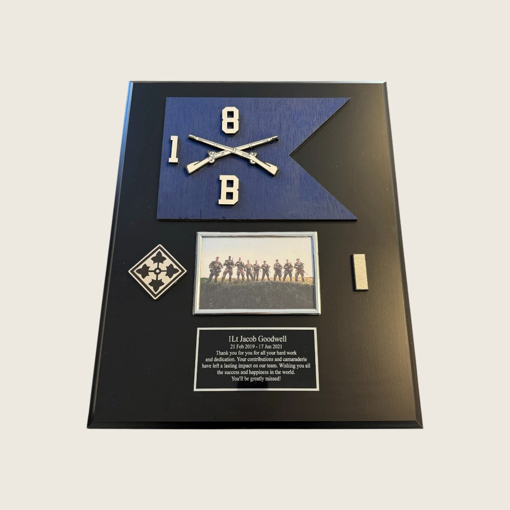 Single Photo Guidon Plaque 16"x 20"